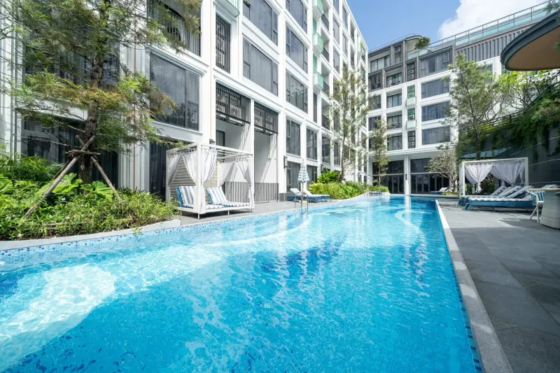 Courtyard pool